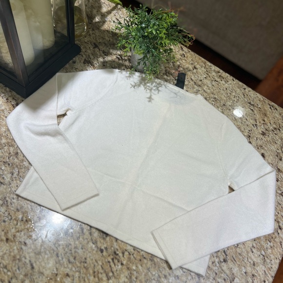 House of Harlow 1960 Ivory 100% Cashmere Cardigan Sweater Large - Picture 12 of 14